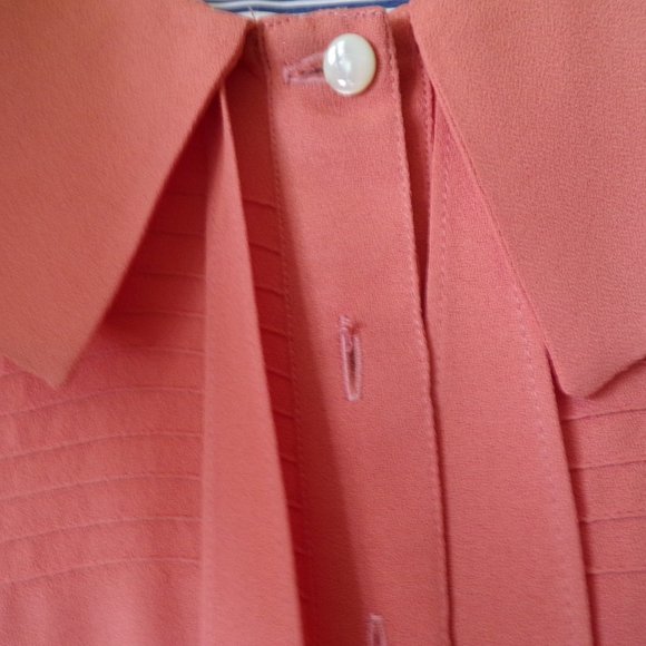 VINTAGE Cacharel Women's Peach Blouse - Picture 6 of 16